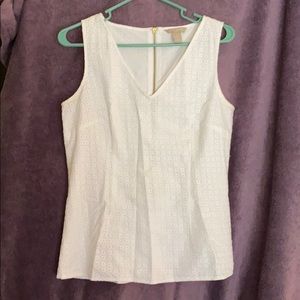 Banana Republic Sleeves White Eyelet Top